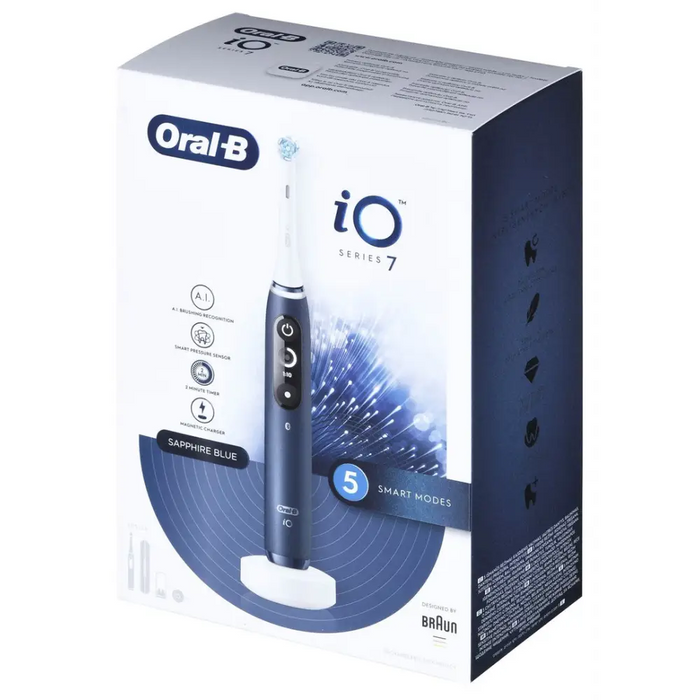 Oral-B iO iO7 Въртяща се четка за зъби за възрастни Blue