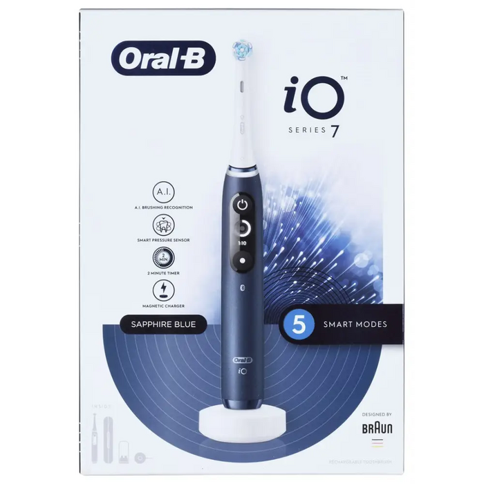 Oral-B iO iO7 Въртяща се четка за зъби за възрастни Blue