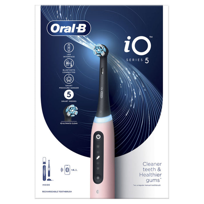 Електрическа четка за зъби ORAL B iO S5 + TC Pink