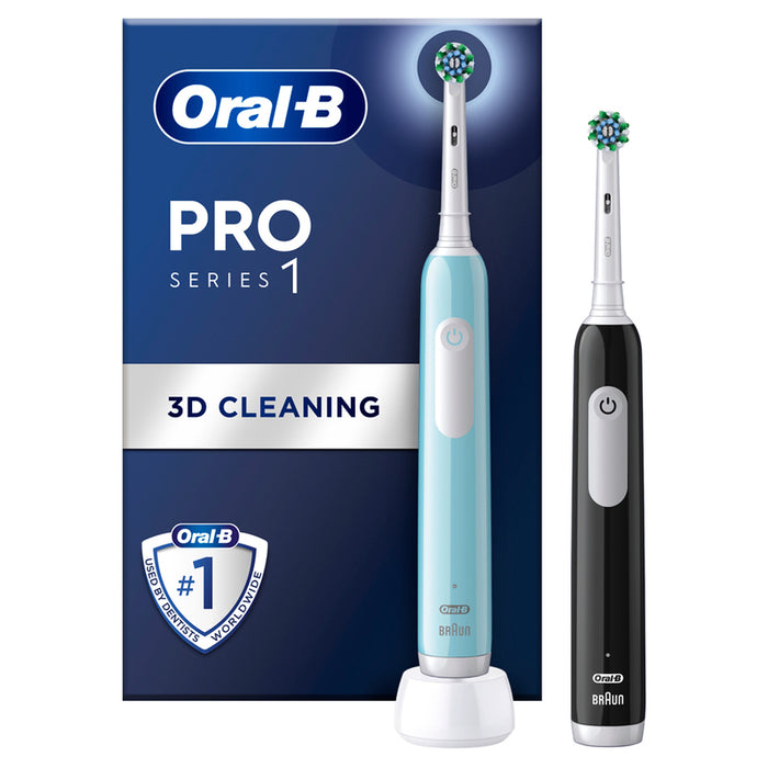 Електрическа четка за зъби КОМПЛЕКТ ORAL B PRO1 BK+BL