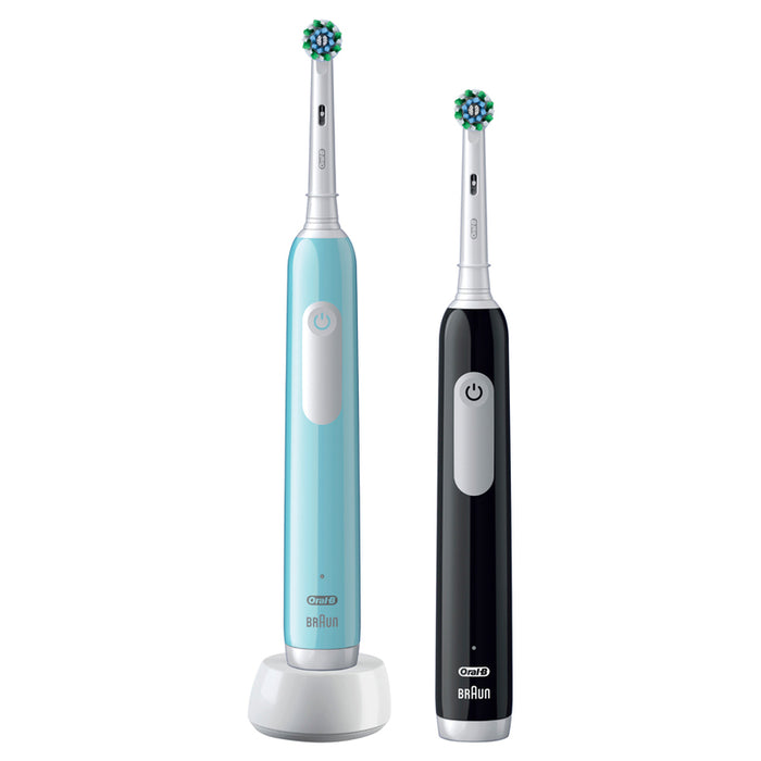 Електрическа четка за зъби КОМПЛЕКТ ORAL B PRO1 BK+BL