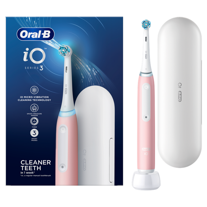 Електрическа четка за зъби Oral B iO S3 Pink + TC