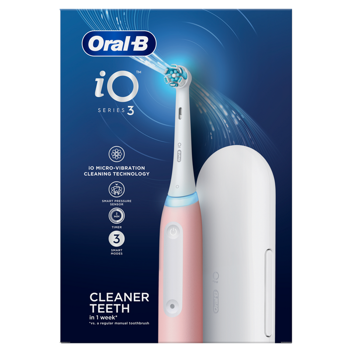 Електрическа четка за зъби Oral B iO S3 Pink + TC
