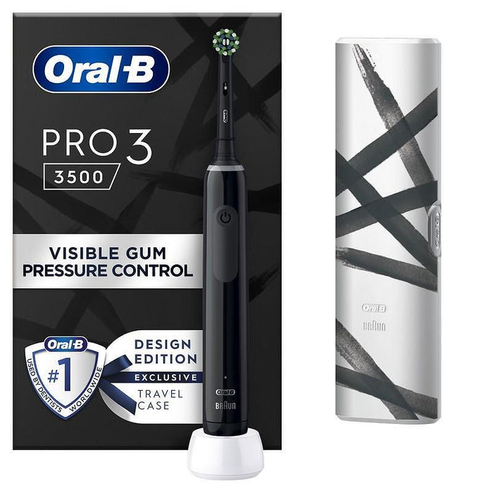 Електрическа четка за зъби Oral B К-Т ЕЛ.ЧЕТКА OB PRO3 3500 BL+TC DE 6/8/6