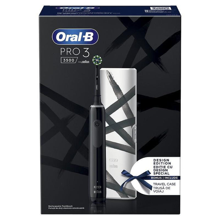 Електрическа четка за зъби Oral B К-Т ЕЛ.ЧЕТКА OB PRO3 3500 BL+TC DE 6/8/6