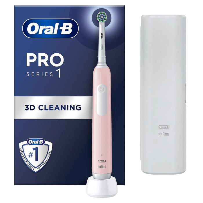 Електрическа четка за зъби Oral B PRO 1 PINK + TC 6/8/6