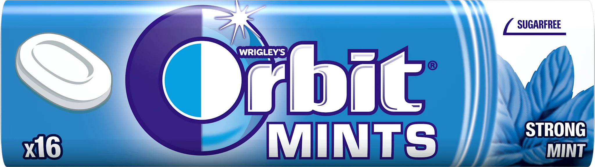 Бонбони Strong Mint, 16 броя, 28 g