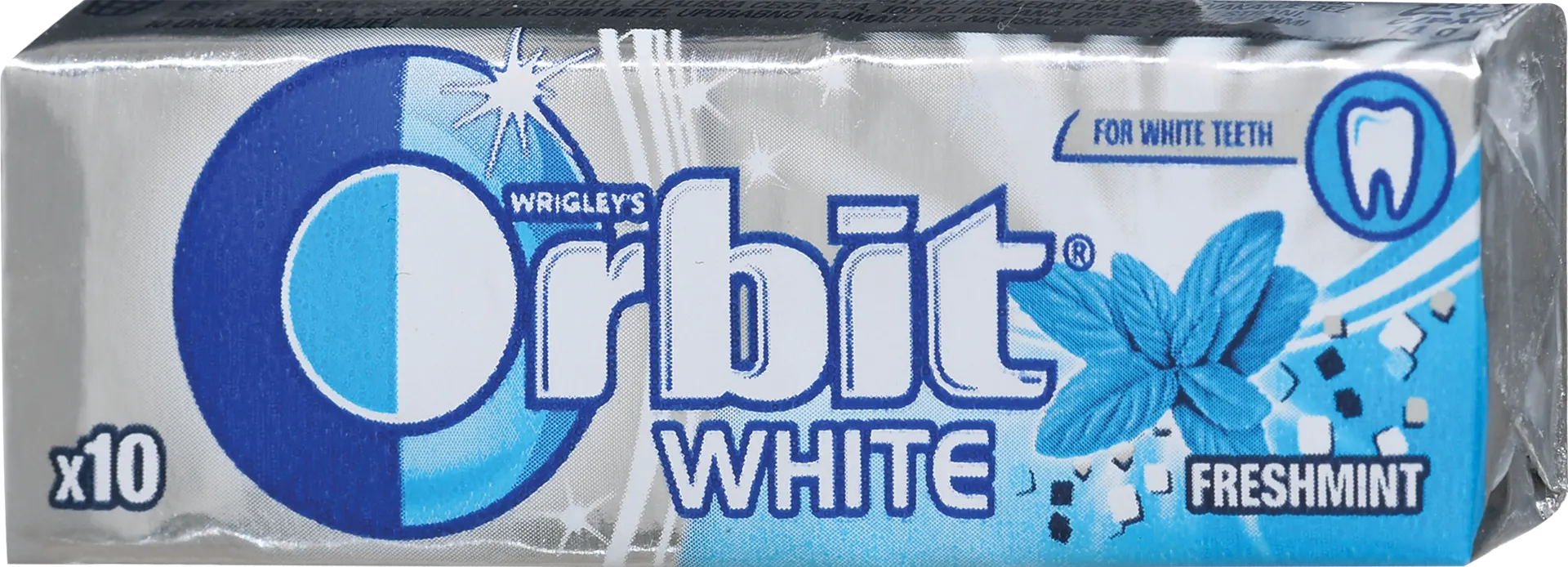 Дъвки на дражета White Freshmint, 10 бр