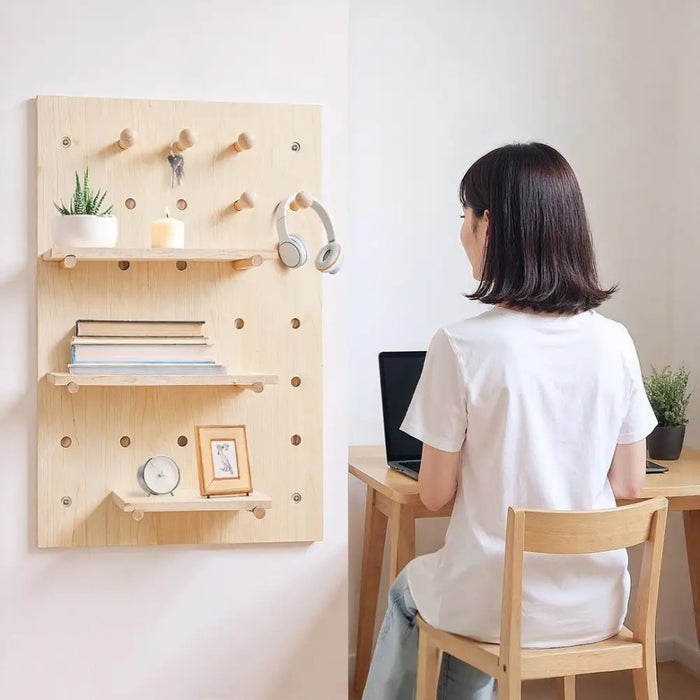 Органайзер за дървена дъска Maclean цвят светло дърво 40x60