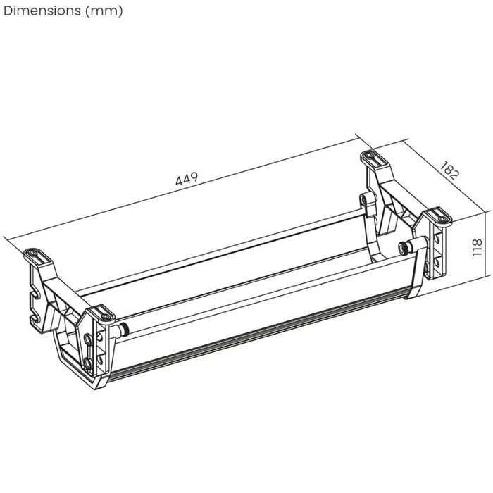 Органайзер за кабел/удължител Maclean под бюрото макс.
