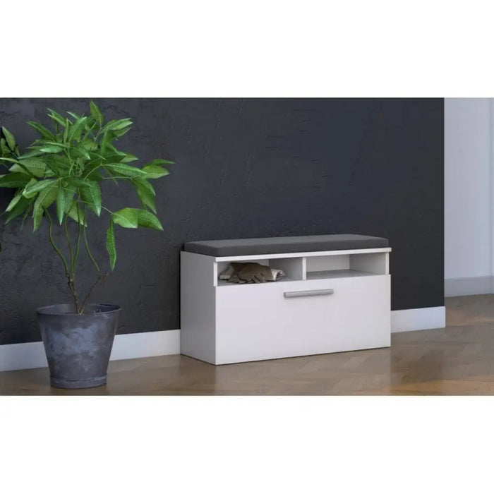 Органайзер за обувки Topeshop RIVA SZAFKA BIEL Closed White