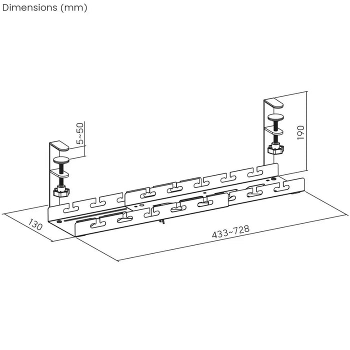 Органайзер за кабели Maclean под бюрото макс. натоварване 5