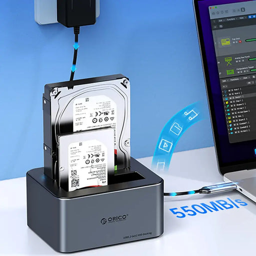 Orico 6656C3-C 5-отсечна докинг станция с функция за офлайн