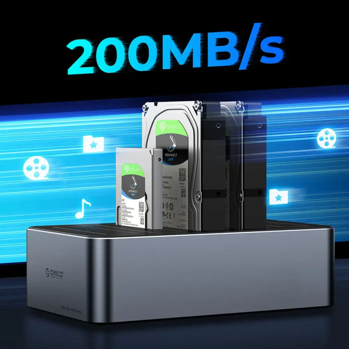 Orico 6656C3-C 5-отсечна докинг станция с функция за офлайн