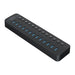 Orico CT2U3-13AB 13x USB-A 3.0 хъб с превключватели - черен