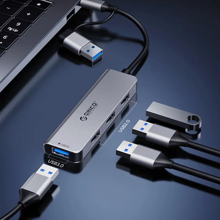 Orico YSB4-U2 USB-A/USB-C хъб докинг станция 2x USB-A 2.0