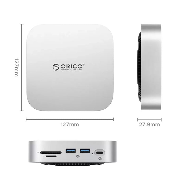 Докинг станция Orico MiniLink 9-в-1 - сребриста