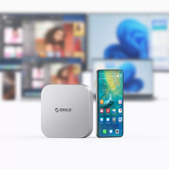 Докинг станция Orico MiniLink 9-в-1 - сребриста