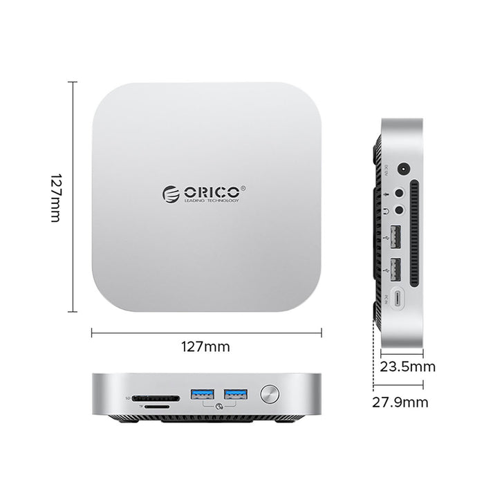 Докинг станция Orico MiniLink 9-в-1 с M.2 SSD слот за твърд диск - сребриста