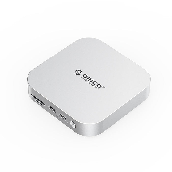 Докинг станция Orico MiniLink 9-в-1 с M.2 SSD слот за твърд диск - сребриста