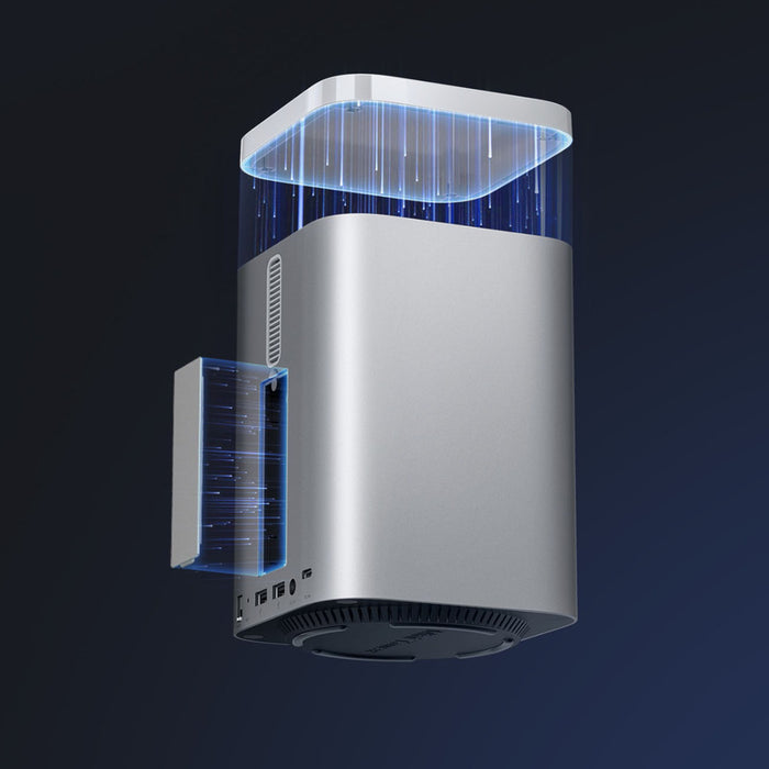 Докинг станция Orico MiniTower с гнезда за твърди дискове до 56TB - сребриста