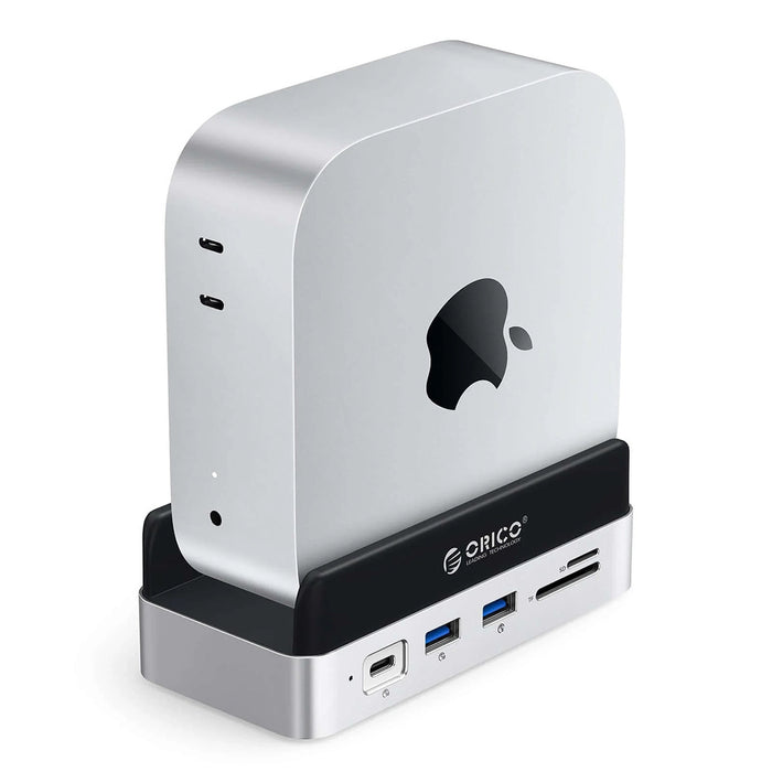 Докинг станция Orico MiniDock 10-в-1 с отделение за SSD твърд диск - сребриста