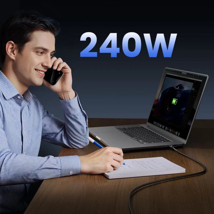 Orico USB4 Thunderbolt5 кабел 80Gbps 240W USB-C към USB-C 2m - Черен