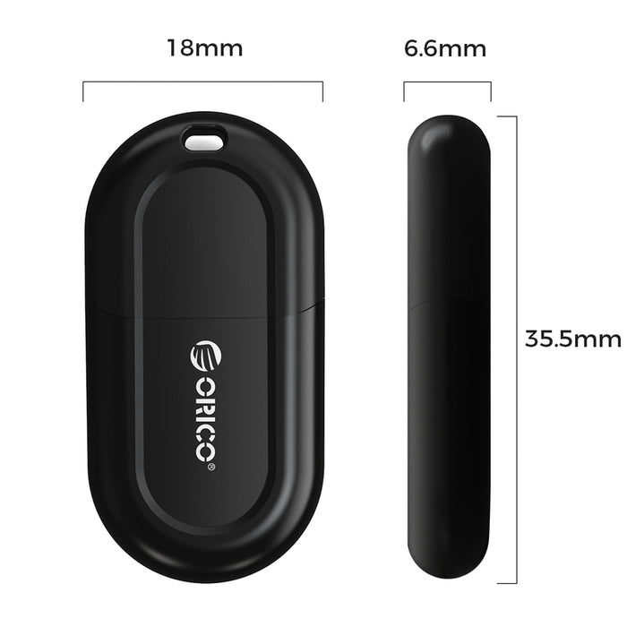Orico BTA-53 Bluetooth 5.3 USB-A адаптер - черен