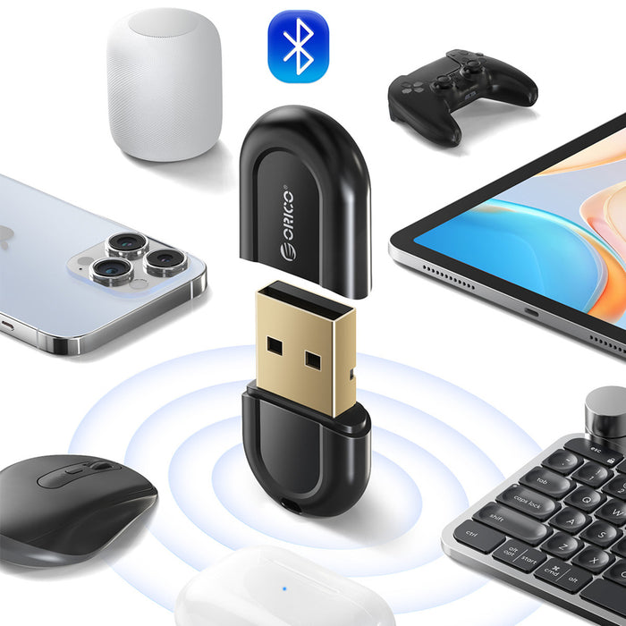 Orico BTA-53 Bluetooth 5.3 USB-A адаптер - черен