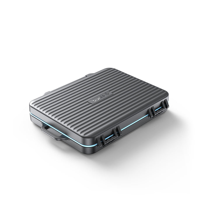 Калъф Orico PHCD за карти с памет и носители на данни, черен, 2.5" SSD, 2.5" HDD, M.2 SSD, SD, Micro SD, CompactFlash, четци за карти - черен