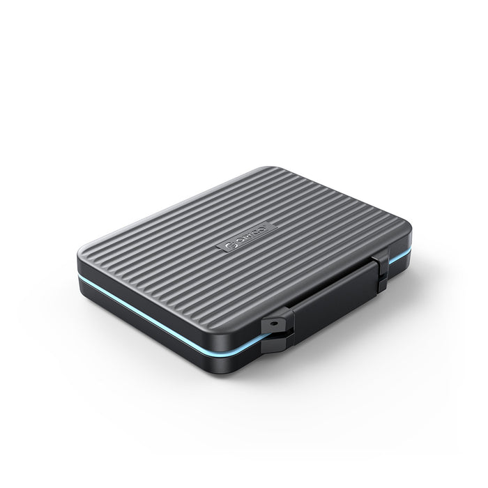 Калъф Orico PHCD за карти с памет и носители на данни, черен, 2.5" SSD, 2.5" HDD, M.2 SSD, SD, Micro SD, CompactFlash, четци за карти - черен