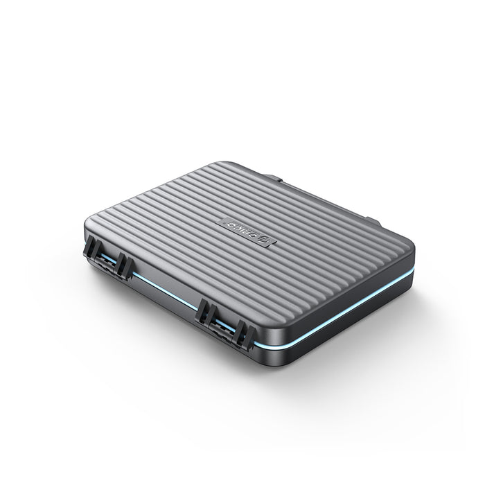 Калъф Orico PHCD за карти с памет и носители на данни, черен, 2.5" SSD, 2.5" HDD, M.2 SSD, SD, Micro SD, CompactFlash, четци за карти - черен