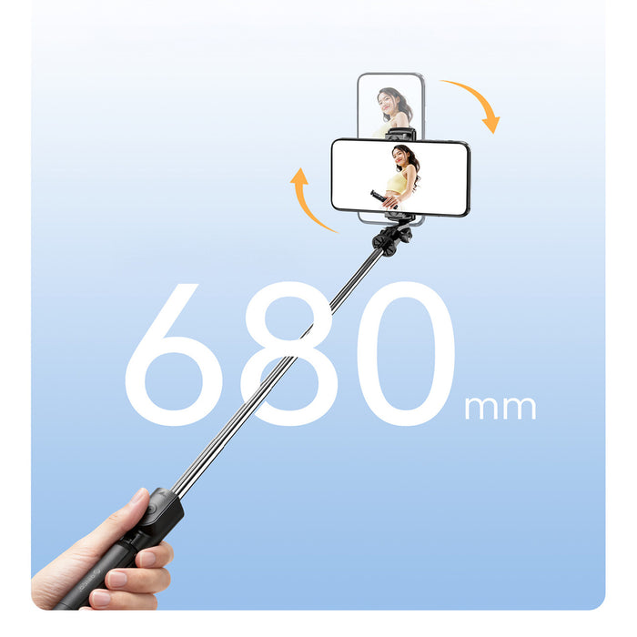 Селфи стик Orico SPV68 мини статив Bluetooth 360 градуса въртене 68 см - черен