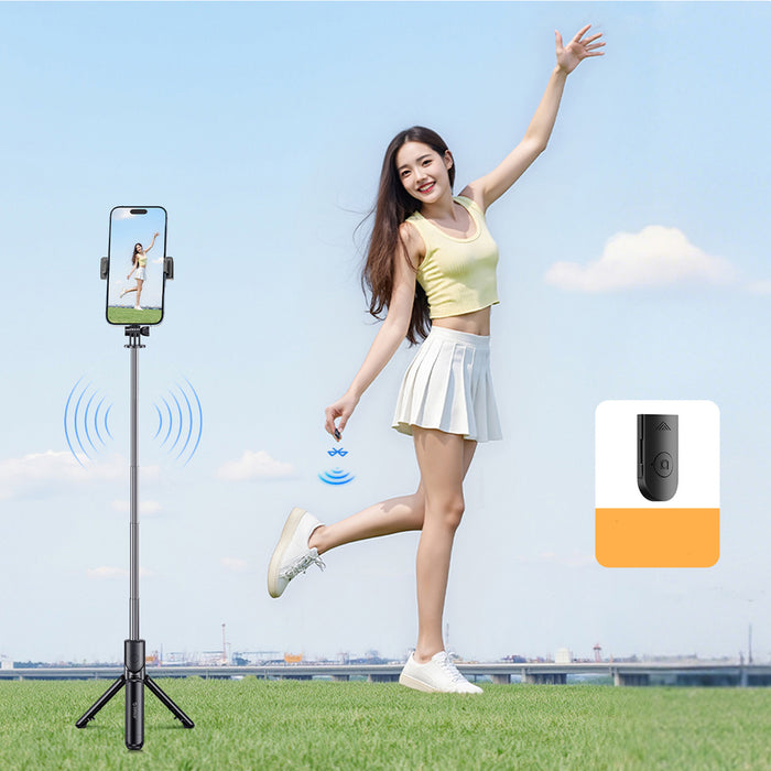 Селфи стик Orico SPV68 мини статив Bluetooth 360 градуса въртене 68 см - черен