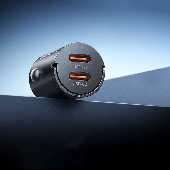 ORICO MiniRing 30W двойно USB-C зарядно за кола от цинкова сплав