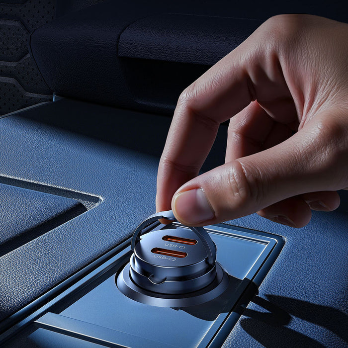 ORICO MiniRing 30W двойно USB-C зарядно за кола от цинкова сплав