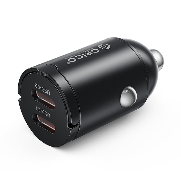 ORICO MiniRing 30W двойно USB-C зарядно за кола от цинкова сплав
