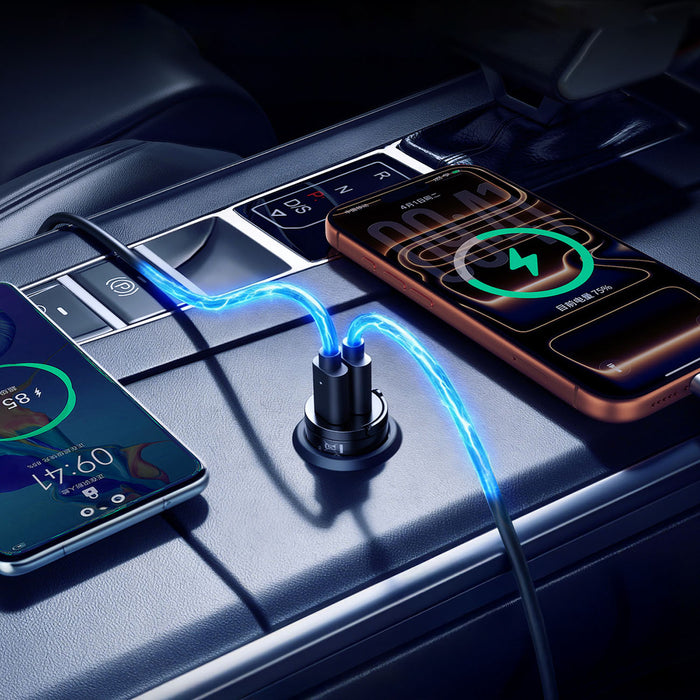 ORICO MiniRing 30W двойно USB-C зарядно за кола от цинкова сплав