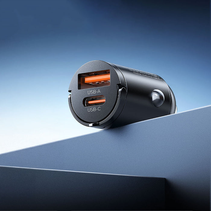 ORICO MiniRing 30W 1A1C Метално зарядно за кола с дръжка