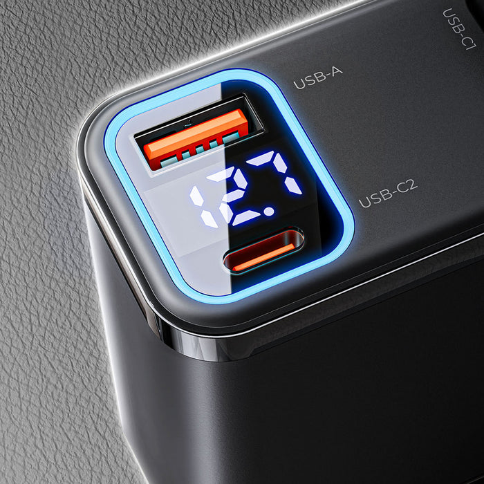 ORICO Twin Reach 45W 1A3C Двойно прибиращо се зарядно за кола