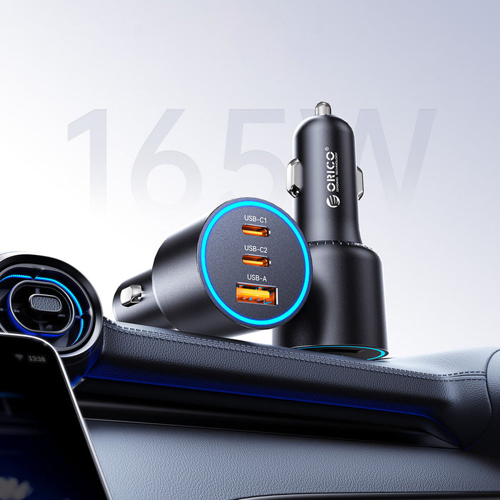ORICO HyperDrive 165W 1A2C Тройно зарядно за кола