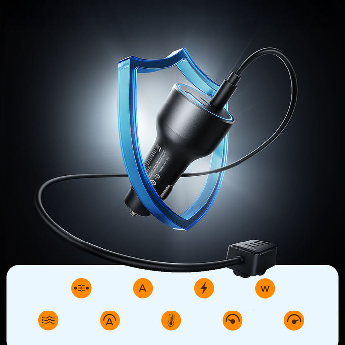 ORICO ChargeClip 90W 2A4C Задно зарядно за кола с множество портове