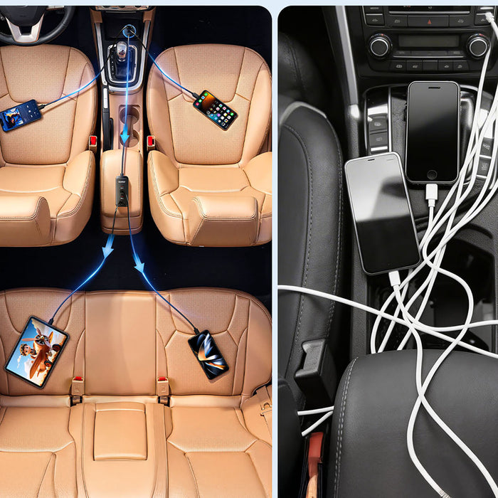 ORICO ChargeClip 90W 2A4C Задно зарядно за кола с множество портове