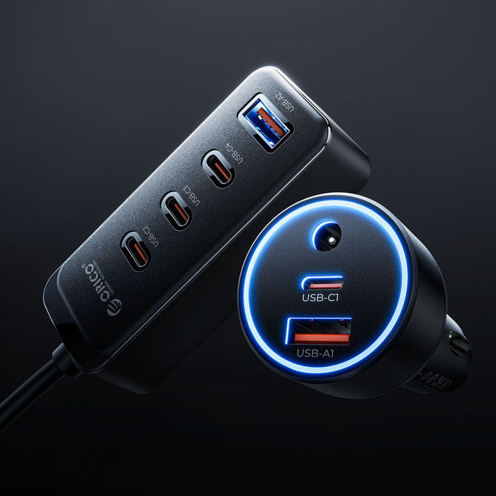 ORICO ChargeClip 90W 2A4C Задно зарядно за кола с множество портове