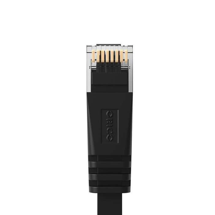 Orico PUG-C6B CAT6 1000Mbps RJ45 Ethernet мрежов кабел, плосък LAN, 2 м, черен