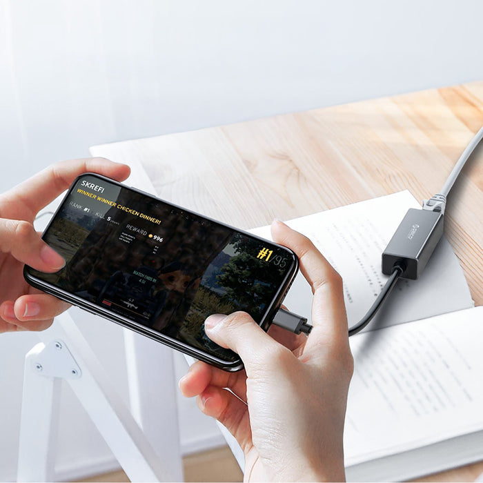 Orico XC-R45-V1 USB-C към RJ45 Gigabit Ethernet 1 Gbps мрежов адаптер - черен