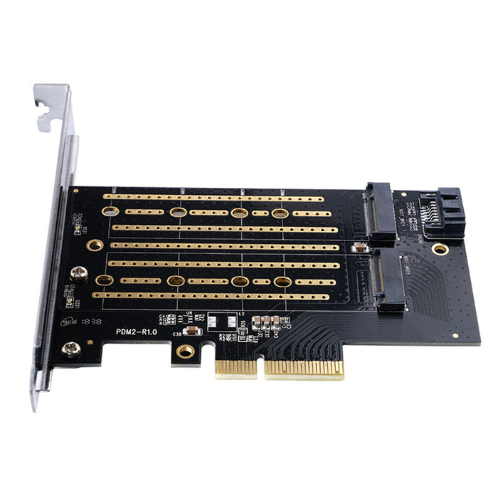 Orico PDM2 PCI-E 3.0 x4 разширителна карта за M.2 NVMe и SATA дискове - черна