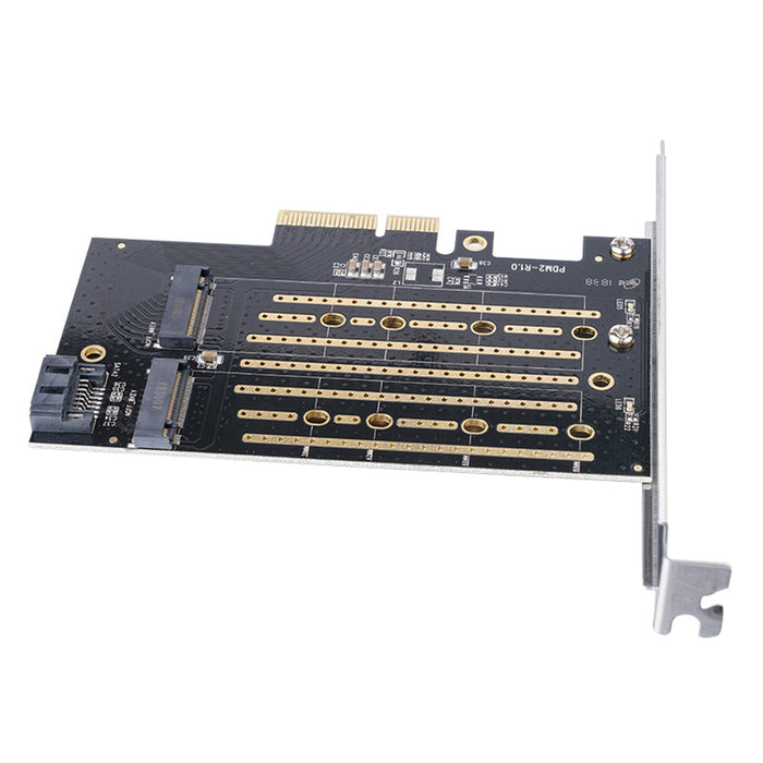 Orico PDM2 PCI-E 3.0 x4 разширителна карта за M.2 NVMe и SATA дискове - черна