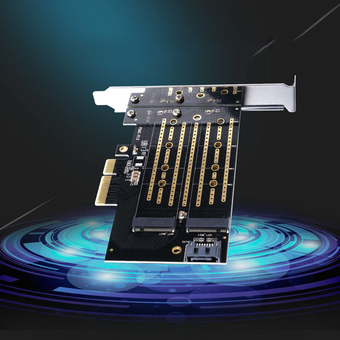 Orico PDM2 PCI-E 3.0 x4 разширителна карта за M.2 NVMe и SATA дискове - черна