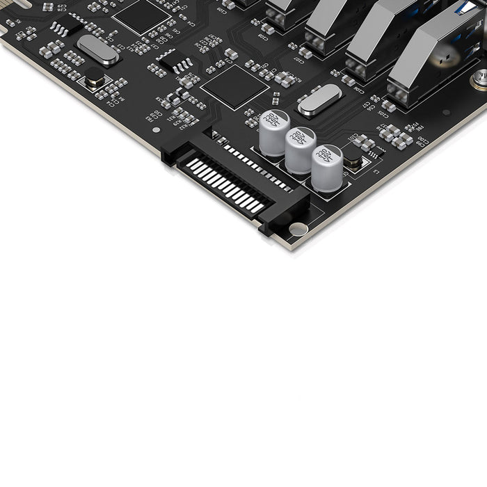 Orico PVU3 PCI-E 7x USB 3.0 разширителна карта за настолен компютър - черна